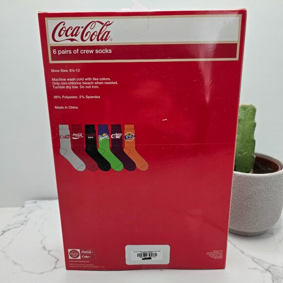 Coca-Cola | pop-art colorful maximalist print preppy tube socks | NWT - Picture 5 of 6